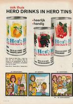 Retro reclame 1964 Hero frisdrank in blikjes tins, Verzamelen, Verzenden, Overige typen