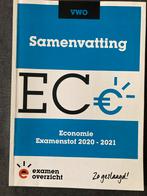 Examen Overzicht Economie VWO - Samenvatting & Oefenboek, Ophalen of Verzenden, Zo goed als nieuw