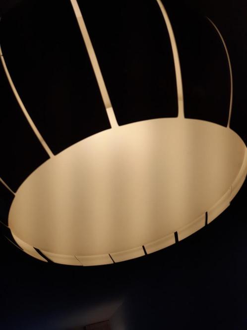 Sfeervolle design hanglamp, Huis en Inrichting, Lampen | Hanglampen, Gebruikt, 75 cm of meer, Kunststof, Metaal, Ophalen