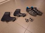 Bontrager schoenen,shimano spd kliks, gripgrab overschoenen, Fietsen en Brommers, Fietsaccessoires | Fietskleding, Ophalen of Verzenden