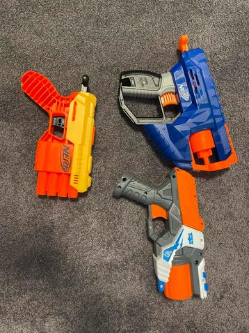 3 nerf guns, nerf pistolen x-shot beschikbaar voor biedingen