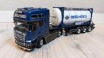 Wsi Scania Geelhoed tank container, Hobby en Vrije tijd, Modelauto's | 1:50, Ophalen of Verzenden, Nieuw, Bus of Vrachtwagen, Wsi