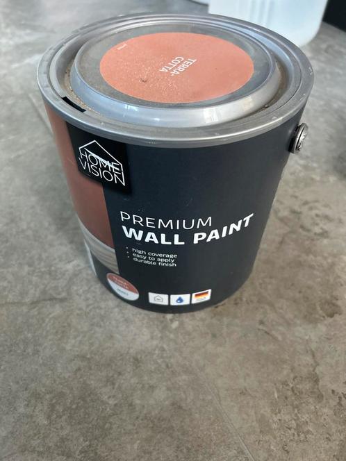 Terra Cotta Muurverf, Doe-het-zelf en Verbouw, Verf, Beits en Lak, Gebruikt, Verf, Minder dan 5 liter, Overige kleuren, Ophalen of Verzenden