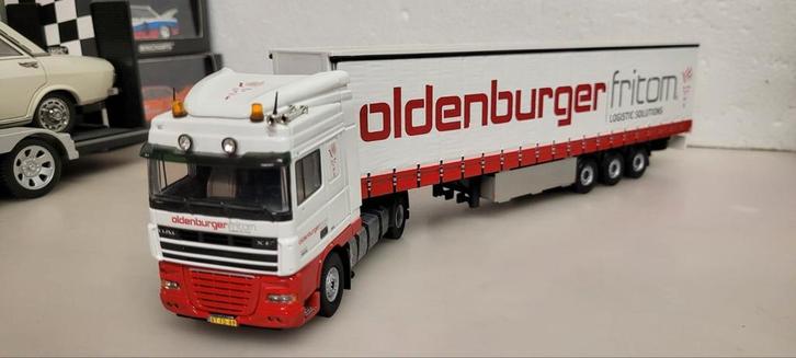Tekno DAF XF  Oldenburger Fritom Logistic Solutions, Hobby en Vrije tijd, Modelauto's | 1:50, Zo goed als nieuw, Bus of Vrachtwagen