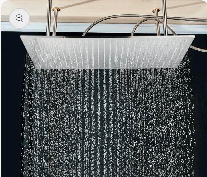 Regendouche plateau xxl 60x80 cm, Doe-het-zelf en Verbouw, Sanitair, Gebruikt, Douche, Rvs, Ophalen