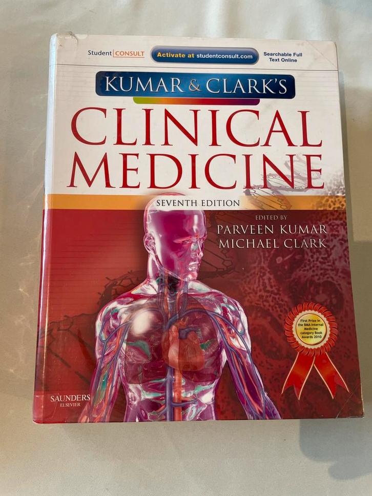 Kumar & Clark's Clinical Medicine 7th editie, Boeken, Studieboeken en Cursussen, Gelezen, HBO, Beta, Ophalen of Verzenden