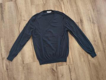 Nieuwe donkerblauwe katoenen heren trui Luca d'Altieri, M. beschikbaar voor biedingen