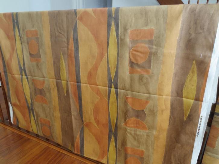 Nieuwe gordijnstof, Huis en Inrichting, Stoffering | Gordijnen en Lamellen, Nieuw, 200 cm of meer, 100 tot 150 cm, Beige, Bruin
