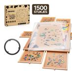 Draaibaar Puzzelbord met Opbergsysteem incl. 6 lades, Ophalen of Verzenden, 500 t/m 1500 stukjes, Nieuw, Overige typen