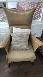 Mooie rieten fauteuil, Ophalen, Minder dan 75 cm, Riet of Rotan, Zo goed als nieuw