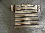 Goedkoop breed bruin katoenen gestreept shirt HEMA 122/128, Gebruikt, Ophalen of Verzenden, Shirt of Longsleeve, Hema