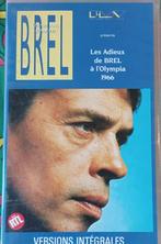 VHS // JACQUES BREL// Quinze ans d'amour//, Alle leeftijden, Verzenden, Zo goed als nieuw, Tv-serie of Tv-programma