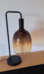 Tafellamp, zwart, Light and Living ,geel/goud, Huis en Inrichting, Ophalen, Zo goed als nieuw, Minder dan 50 cm