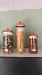 3 x voorraadpot Bodum rosegoud, Huis en Inrichting, Keuken | Servies, Ophalen, Overige typen, Nieuw, Glas