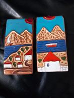 Vintage heldere kleurrijke deco Griekse handgemaakte tegels, Ophalen of Verzenden