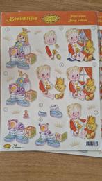 knipvel 3D met baby / peuter met kroontje - koningsdag, Ophalen of Verzenden, Nieuw, Overige thema's, Knipvel