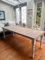 Landelijke/brocante eettafel, Huis en Inrichting, Tafels | Eettafels, Ophalen, 200 cm of meer, Zo goed als nieuw, Vijf personen of meer