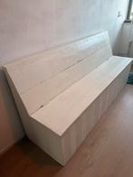 Witte houten klepbank 1.80 lang, Huis en Inrichting, Banken | Bankstellen, Ophalen, Gebruikt, Minder dan 75 cm, 150 tot 200 cm