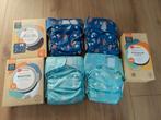 4 Kruidvat wasbare luiers, 3 boosters en inlegvellen, Overige merken, Overige typen, Ophalen of Verzenden, Zo goed als nieuw