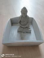 Boeddha beeld in houten schaal, Zo goed als nieuw, Ophalen