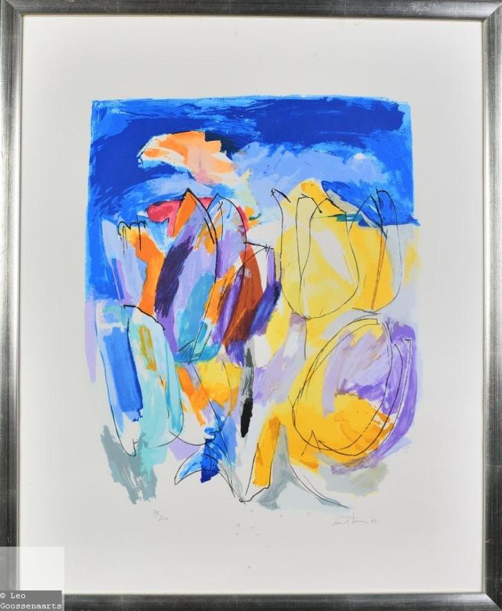 Zeefdruk - Lou Thissen - Gesigneerd en genummerd ( model 1), Antiek en Kunst, Kunst | Litho's en Zeefdrukken, Ophalen of Verzenden
