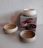 GUSTA Serveerset van drie tapas schaaltjes, stapelbaar, Porselein of Keramiek, Schaal, Rond, Nieuw