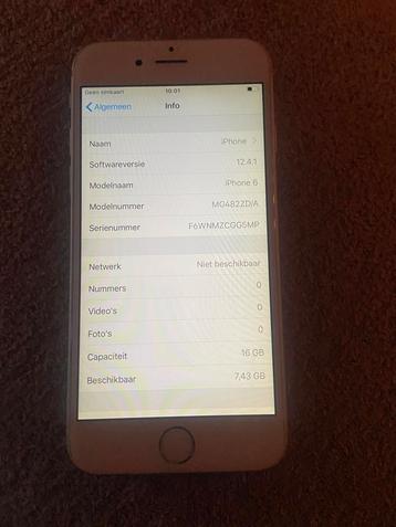 iPhone 6 - 16GB - Wit beschikbaar voor biedingen