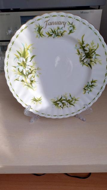 Royal Albert January Flowers bord beschikbaar voor biedingen