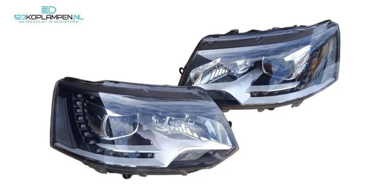 Volkswagen Transporter T5 Facelift xenon LED koplamp set lin, Auto-onderdelen, Verlichting, Volkswagen, Gebruikt, Herkomst onderdeel bekend