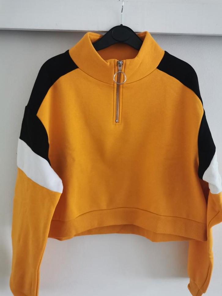 H&M sweater met kleurblokken mt. M, Kleding | Dames, Truien en Vesten, Nieuw, Maat 38/40 (M), Overige kleuren, Verzenden