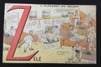 Prentbriefkaart: Soldaten Alphabet Z., Verzamelen, Ophalen of Verzenden, 1920 tot 1940, Gelopen, Overige thema's