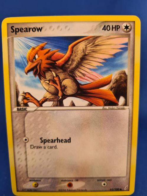 Spearow 61/100 - Crystal Guardians, Hobby en Vrije tijd, Verzamelkaartspellen | Pokémon, Gebruikt, Losse kaart, Verzenden