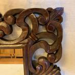 Barok spiegel - houten lijst - 50 x 50 cm - Bij TTM Wonen, Taag 63, 2491 CS, Den Haag (Forepark), Vierkant, Nieuw, Ophalen of Verzenden