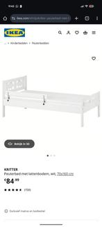 Ikea Kritter peuterbed met lattenbodem, Ophalen, Gebruikt, 70 tot 85 cm, 140 tot 160 cm