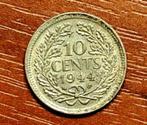 Zilveren 10 Cent (Dubbeltje) Kon. Wilhelmina 1944 S, Postzegels en Munten, Munten | Nederland, Zilver, Ophalen of Verzenden, 10 cent