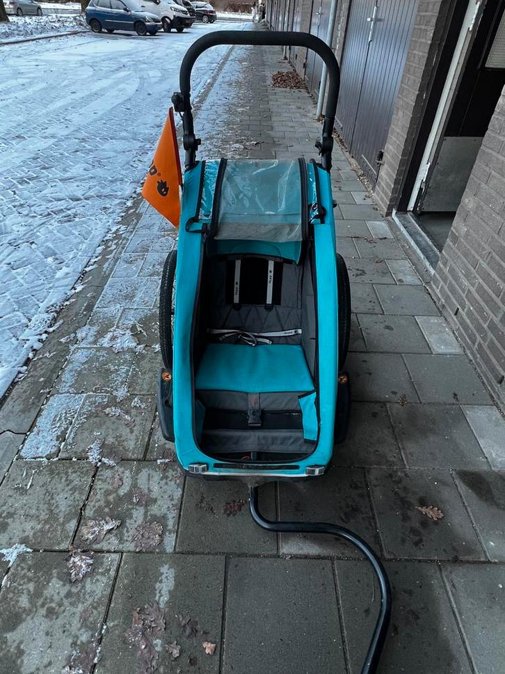 Yepp Solo Fietskar, Kinderen en Baby's, Kinderwagens en Combinaties, Gebruikt, Kinderwagen, Overige merken, Luchtbanden, Ophalen