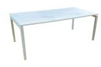 Bureau 200x100 wit, Ophalen, In hoogte verstelbaar, Zo goed als nieuw, Bureau