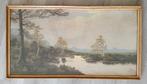 Gerard Cox Sr (1864-1931) - Riviergezicht met waterlelies, Antiek en Kunst, Ophalen of Verzenden