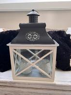 Sfeervolle Witte Lantaarn met  kaarsenhouders, Huis en Inrichting, Woonaccessoires | Kandelaars en Kaarsen, Wit, Ophalen of Verzenden