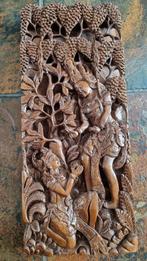 Houdsnijwerk Indonesisch 3D wandpaneel, Huis en Inrichting, Ophalen of Verzenden, Gebruikt