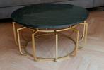 Salontafel Mumbai met echt marmer., Huis en Inrichting, Tafels | Salontafels, Ophalen, 50 tot 100 cm, Rond, 50 tot 100 cm