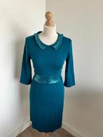 King Louie maat L blauwe glitter jurk 2728, Blauw, Maat 42/44 (L), Ophalen of Verzenden, Zo goed als nieuw