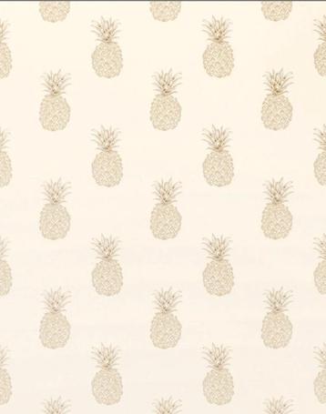 3 rollen Laura Ashley behang Pineapple beschikbaar voor biedingen