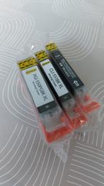 3 ongebruikte inktpatronen Canon, Ophalen of Verzenden, Zo goed als nieuw, Cartridge, Canon compatibel