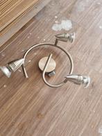 Plafond lamp rvs met spots, Ophalen, Gebruikt