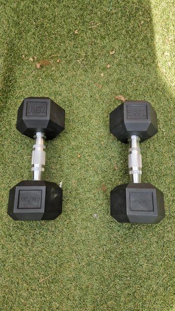 2 Dumbbells 7,5 kg - Zo goed als nieuw! beschikbaar voor biedingen