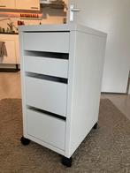 IKEA MICKE Ladeblok - Wit - 35x75cm, Ophalen, Zo goed als nieuw, 3 of 4 laden, Minder dan 100 cm