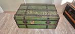 Oude Houten Reiskist 85x50x38cm met Geschiedenis, Antiek en Kunst, Ophalen