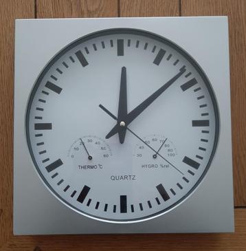 Quartz Wandklok Thermometer Hygrometer beschikbaar voor biedingen