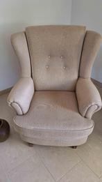 Fauteuil beige, Ophalen, 75 tot 100 cm, Zo goed als nieuw, 75 tot 100 cm